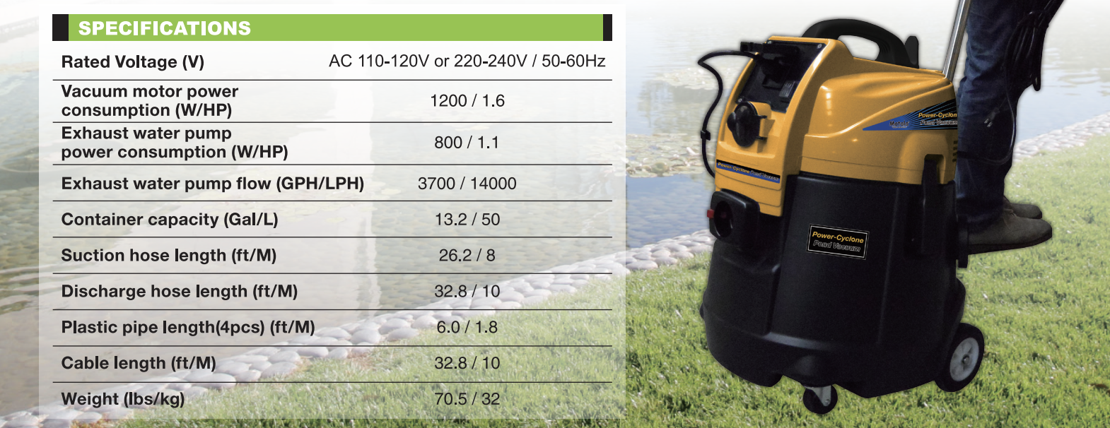 Matala Power-Cyclone Pond Vacuum - Image 6