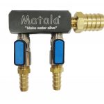 Matala Two (2) Valve, Heavy Duty, Air Manifold - 1/2 inch barb