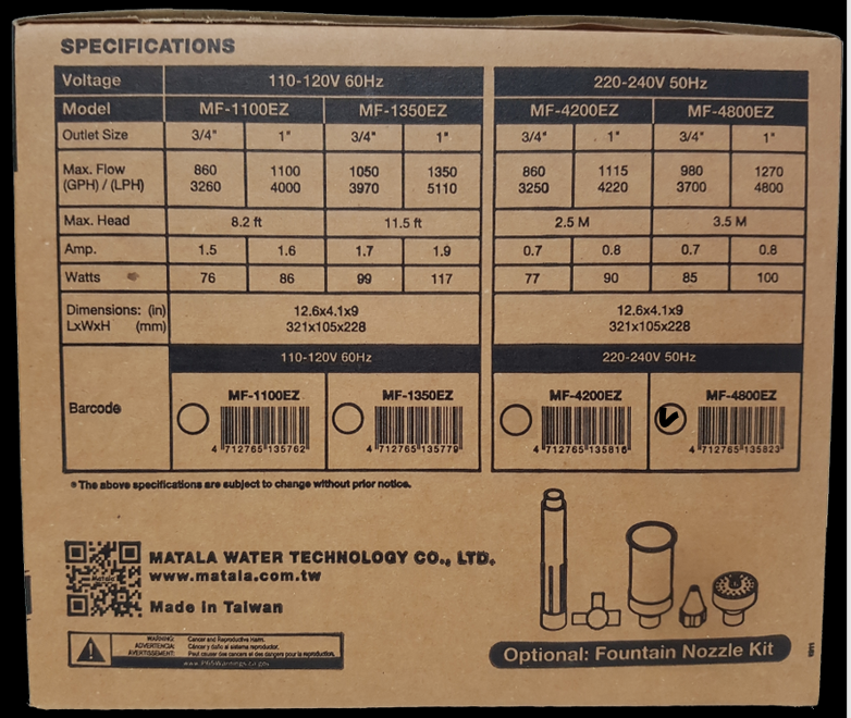 Matala Magna-Flow Pump - 4800LPH - Image 5