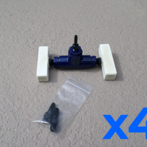 WaterTreats 2 Way Diffuser Manifold Kit (4 Pack) w/ 2 x 1"x1"x3" Fine Pore 0.6 cfm