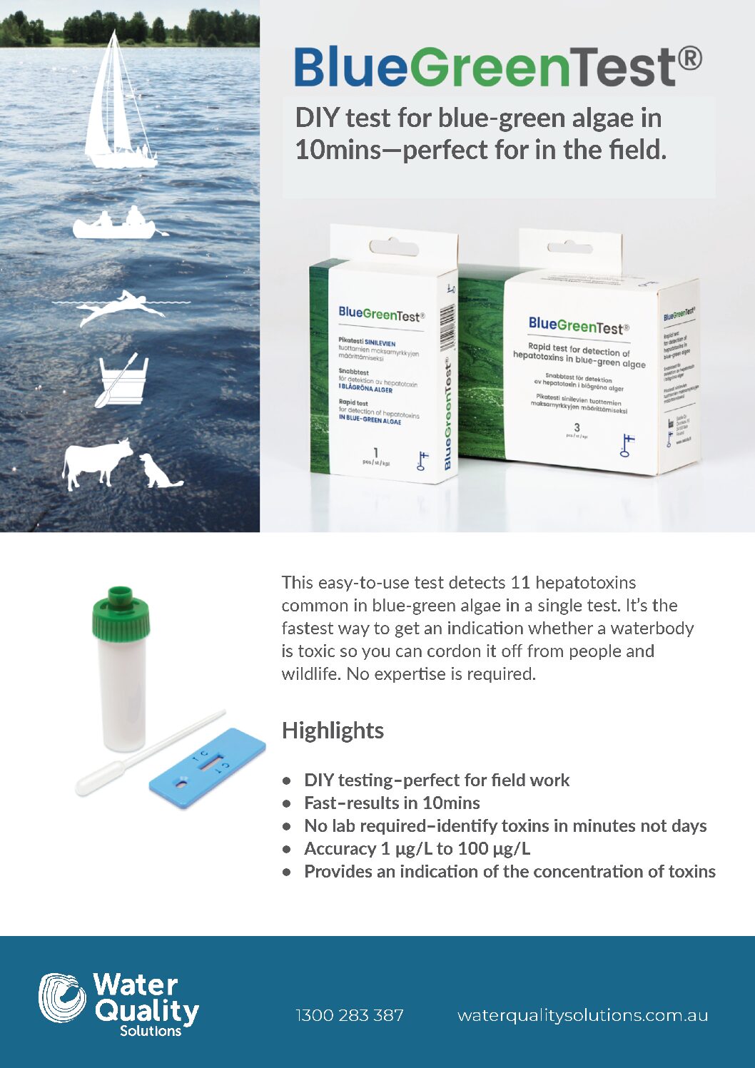 3 x Blue-Green Algae Test Kits - Image 6